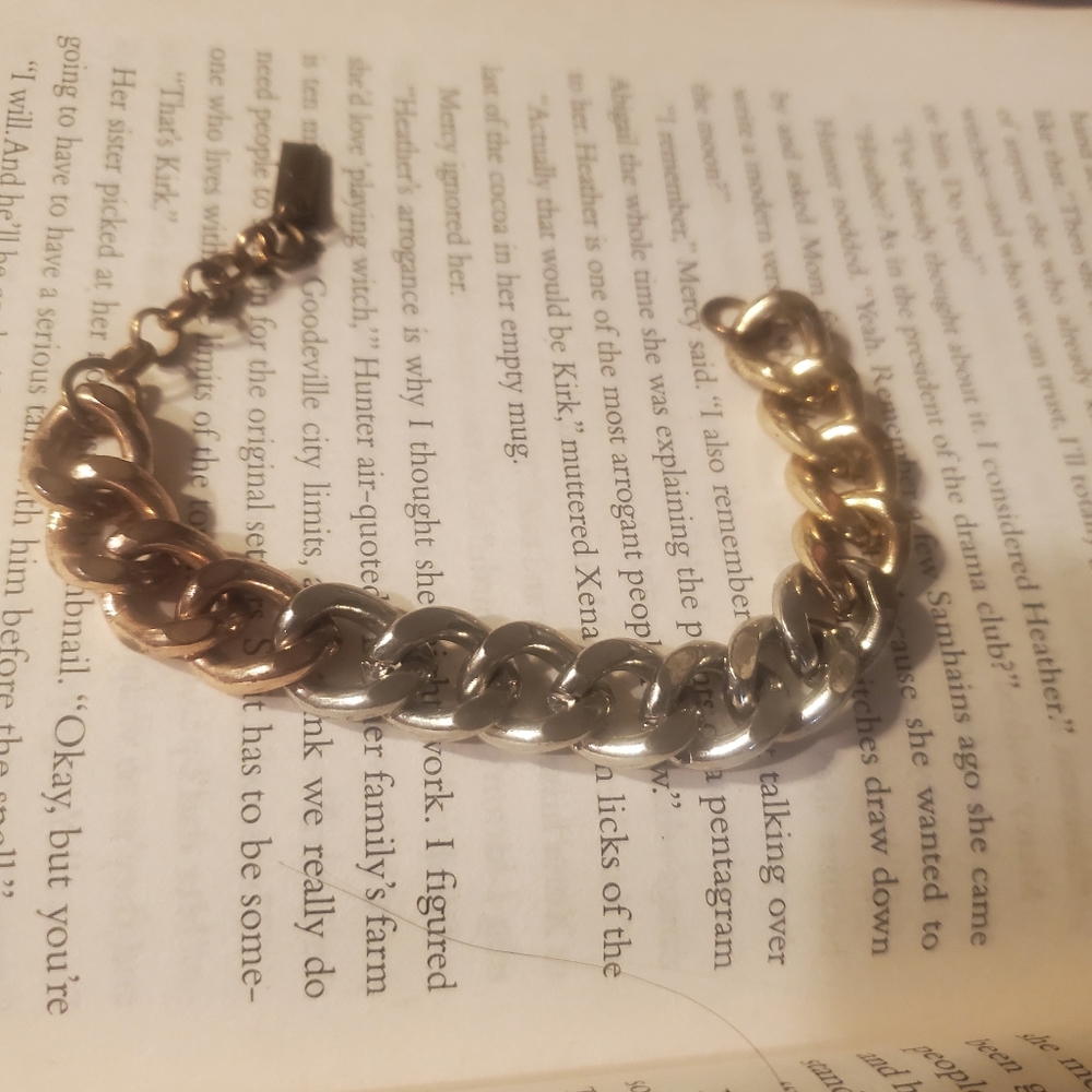 LOVE AJ Tri Tone Chunky Bracelet